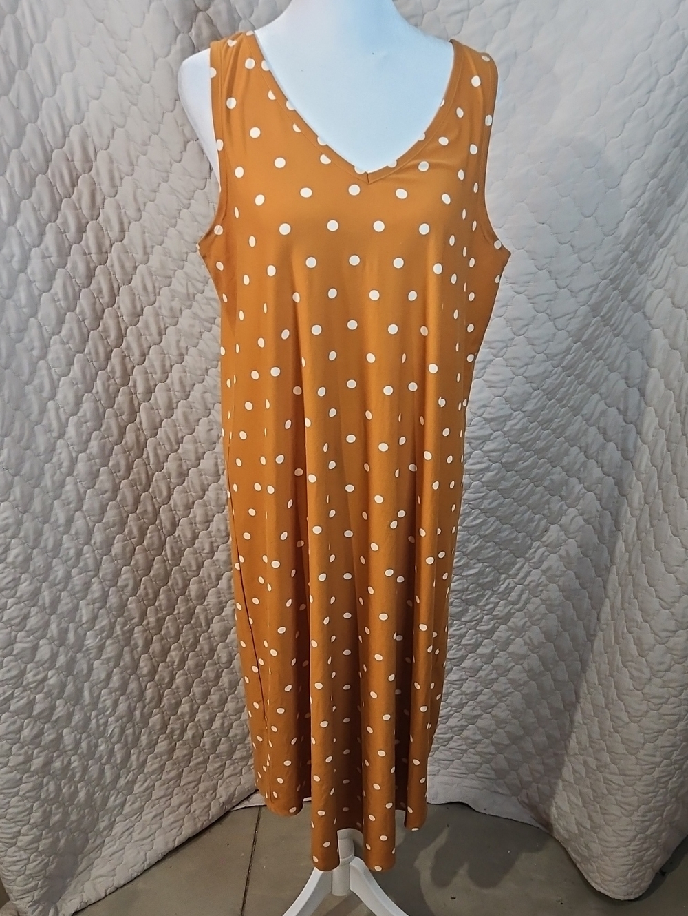 24/7 Maurices  Oversized Polka Dot Sleeveless Dress
